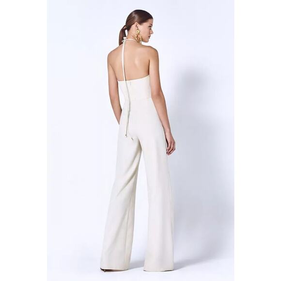 Alexis Rohani Halter Jumpsuit White Size S - Picture 2 of 13